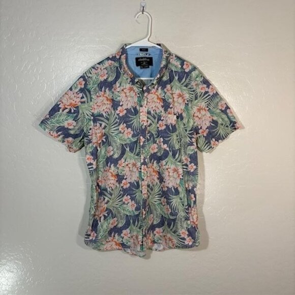 Chubbies Shirt Mens XL Friday Shirt Hawaiian Floral Short Sleeve Button Up - Picture 1 of 7
